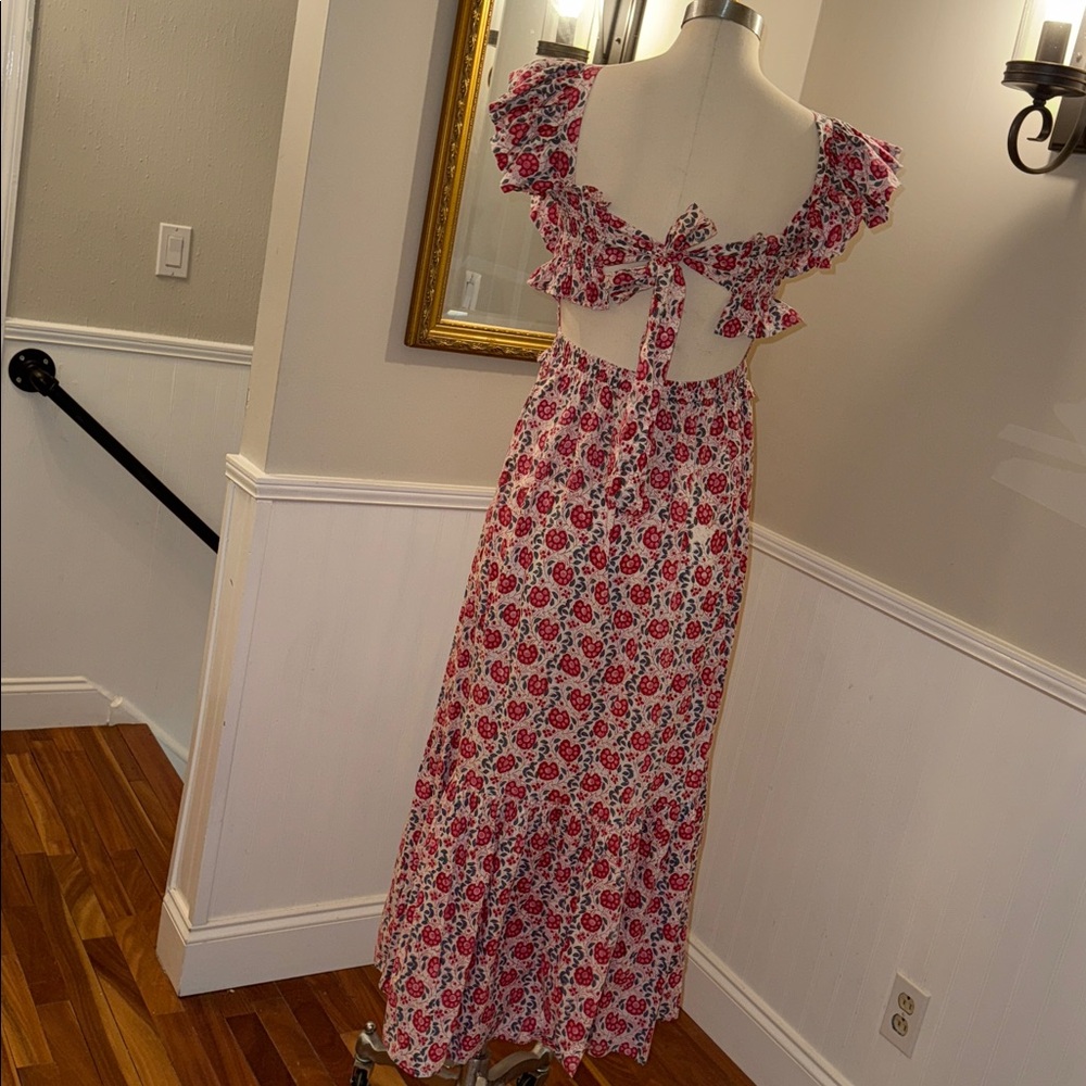 Anna Cate Floral Ruffle Smocked Maxi Dress. M. EUC - Picture 7 of 15